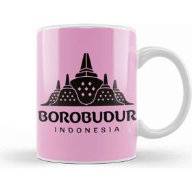 Baskı Dükkanı Borobudur Mahayana Buddhist Java Temple Kupa Bardak