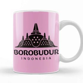 Baskı Dükkanı Borobudur Mahayana Buddhist Java Temple Kupa Bardak
