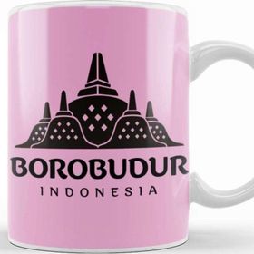 Baskı Dükkanı Borobudur Mahayana Buddhist Java Temple Kupa Bardak