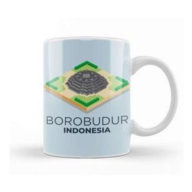 Baskı Dükkanı Borobudur Mahayana Buddhist Temple Java 01 Kupa Bardak