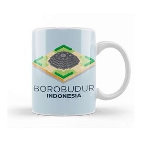 Baskı Dükkanı Borobudur Mahayana Buddhist Temple Java 01 Kupa Bardak