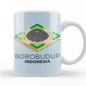 Baskı Dükkanı Borobudur Mahayana Buddhist Temple Java 01 Kupa Bardak