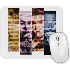 Baskı Dükkanı Bowie Einstein Presley Dali Mouse Pad