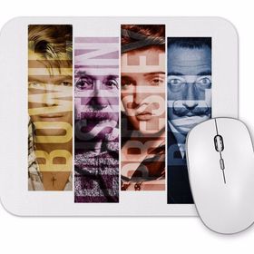 Baskı Dükkanı Bowie Einstein Presley Dali Mouse Pad