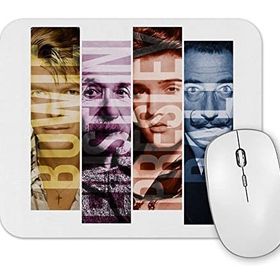 Baskı Dükkanı Bowie Einstein Presley Dali Mouse Pad