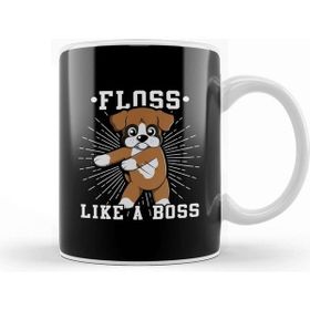 Baskı Dükkanı Boxer Dog Floss Like A Boss Kupa Bardak