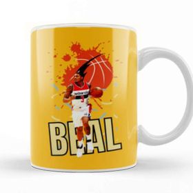 Baskı Dükkanı Bradley Beal Vintage Art Legend Basketball Gift Vintage Retro Style Kupa Bardak