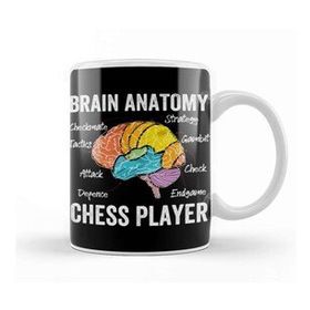Baskı Dükkanı Brain Anatomy of a Chess Player Kupa Bardak
