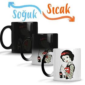 Baskı Dükkanı Branca Rolling Stones Sihirli Porselen Kupa