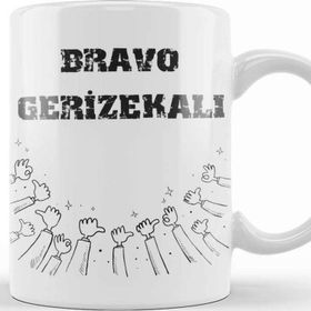 Baskı Dükkanı Brava Gerizekalı Alkışlıyorum Komik Kupa Bardak