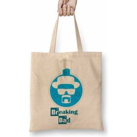 Baskı Dükkanı Breaking Bad 01 Bez Uzun Saplı Krem Rengi Çanta