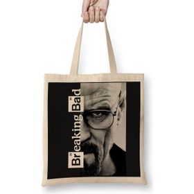 Baskı Dükkanı Breaking Bad Bez Uzun Saplı Krem Rengi Çanta
