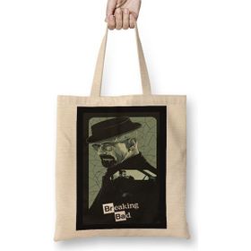 Baskı Dükkanı Breaking Bad Bez Uzun Saplı Krem Rengi Çanta