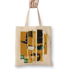 Baskı Dükkanı Breaking Bad Breaking Bad Bez Uzun Saplı Krem Rengi Çanta