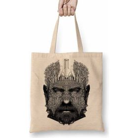 Baskı Dükkanı Breaking Bad Heisenberg Bez Uzun Saplı Krem Rengi Çanta