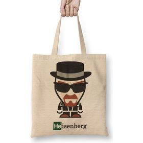 Baskı Dükkanı Breaking Bad Heisenberg Bez Uzun Saplı Krem Rengi Çanta