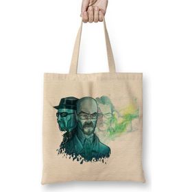 Baskı Dükkanı Breaking Bad Remember My Name Bez Uzun Saplı Krem Rengi Çanta