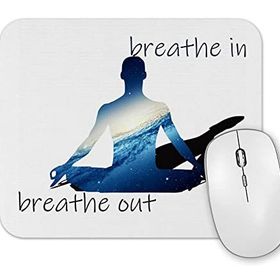 Baskı Dükkanı Breathe in Breathe Out Mouse Pad