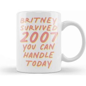Baskı Dükkanı Britney Survived 2007 Porselen Kupa