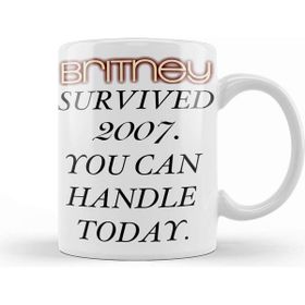 Baskı Dükkanı Britney Survived 2007 Porselen Kupa