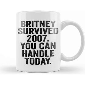 Baskı Dükkanı Britney Survived 2007 Porselen Kupa