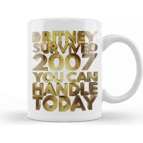 Baskı Dükkanı Britney Survived 2007 Porselen Kupa
