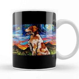 Baskı Dükkanı Brittany Spaniel Night Kupa