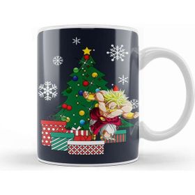 Baskı Dükkanı Broly Around the Christmas Tree Dragonball Z Kupa