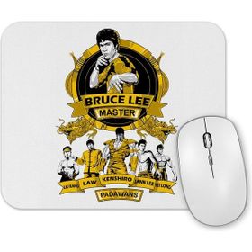 Baskı Dükkanı Bruce Lee E Padawans Mouse Pad