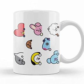 Baskı Dükkanı Bt21 Bts Porselen Kupa
