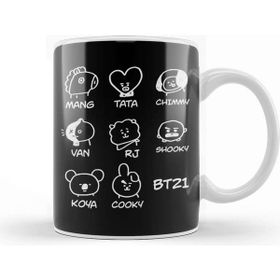 Baskı Dükkanı Bt21 Bts Porselen Kupa
