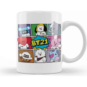 Baskı Dükkanı Bt21 Bts Porselen Kupa