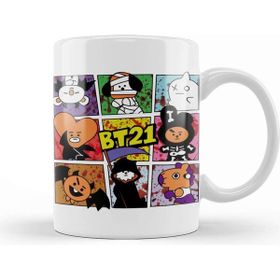 Baskı Dükkanı BT21 Halloween 01 Kupa