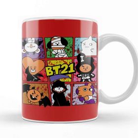 Baskı Dükkanı BT21 Halloween Kupa