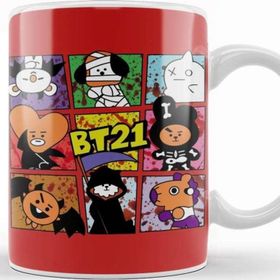 Baskı Dükkanı BT21 Halloween Kupa
