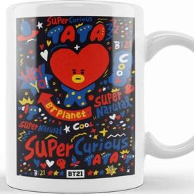 Baskı Dükkanı Bt21 Jimin Bts Porselen Kupa