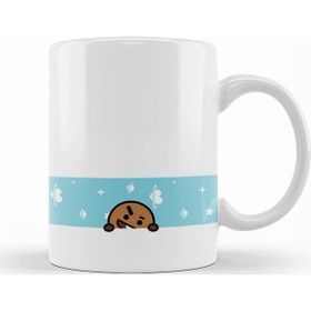 Baskı Dükkanı BT21 Shooky Banner Bts Sihirli Porselen Kupa