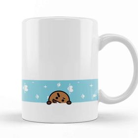 Baskı Dükkanı BT21 Shooky Banner Bts Sihirli Porselen Kupa