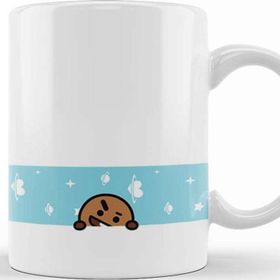 Baskı Dükkanı BT21 Shooky Banner Bts Sihirli Porselen Kupa