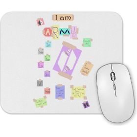 Baskı Dükkanı Bts Army Plan Mouse Pad