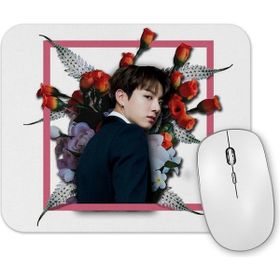 Baskı Dükkanı Bts Bangtan Sonyeondan Floral Jungkook Mouse Pad