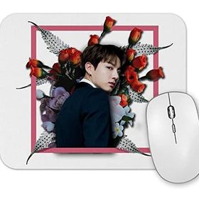 Baskı Dükkanı Bts Bangtan Sonyeondan Floral Jungkook Mouse Pad