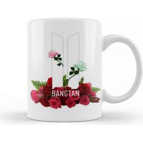 Baskı Dükkanı Bts Bangtang Floral Kupa