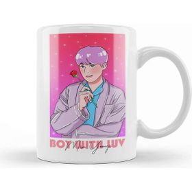 Baskı Dükkanı BTS Boy With Luv Porselen Kupa