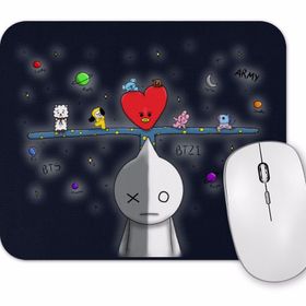 Baskı Dükkanı Bts BT21 Army Mouse Pad