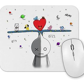 Baskı Dükkanı Bts BT21 Army Mouse Pad