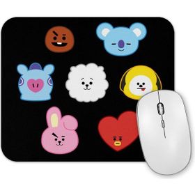 Baskı Dükkanı Bts BT21 Karakterleri Mouse Pad