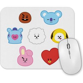 Baskı Dükkanı Bts BT21 Karakterleri Mouse Pad