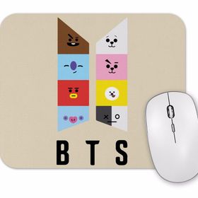 Baskı Dükkanı Bts BT21 Karakterleri Mouse Pad