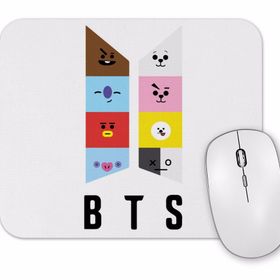 Baskı Dükkanı Bts BT21 Karakterleri Mouse Pad